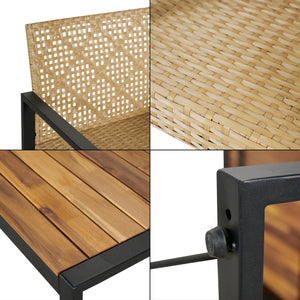 Zestaw mebli ogrodowych Calciano 4-częściowy [casa.pro]