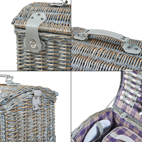 Folldal kosz piknikowy dla 2 osób 40x28x25 cm [casa.pro]