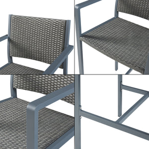 3-częściowy aluminiowy zestaw stolików barowych Avise [casa.pro]