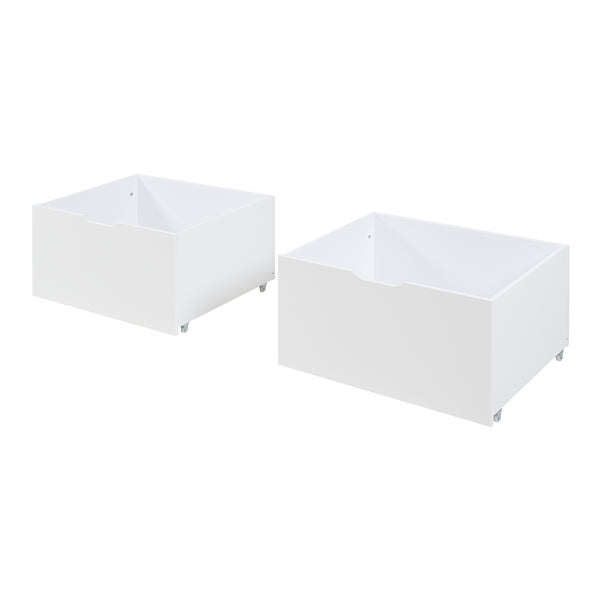 Surnadal łóżko domowe z materacem 90x200 cm drewno sosnowe biały/naturalny [en.casa]