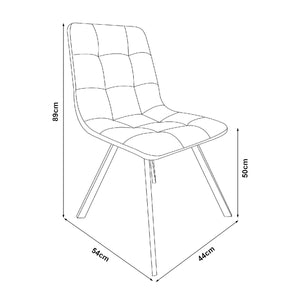 Zestaw jadalniany Fitjar 5-częściowy beton/ciemnoszary [en.casa]