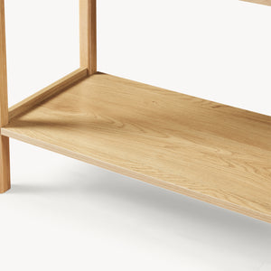 Konsolentisch Ferrersp z 2 szufladami 100x40x80 cm dąb/sandfarben [en.casa]