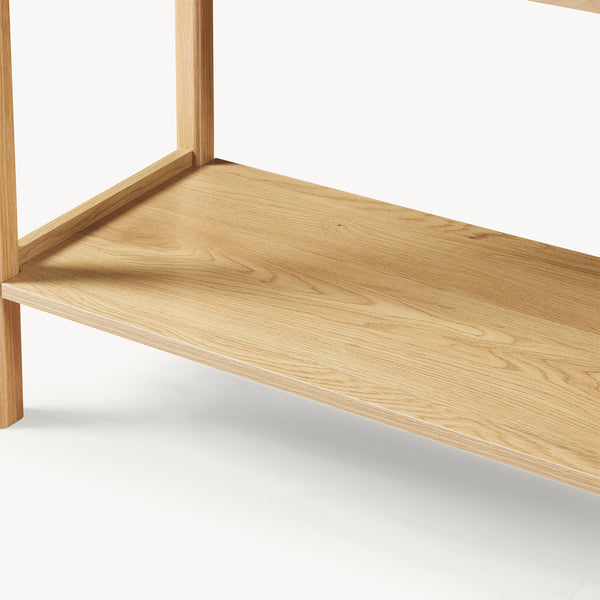 Konsolentisch Ferrersp z 2 szufladami 100x40x80 cm dąb/sandfarben [en.casa]