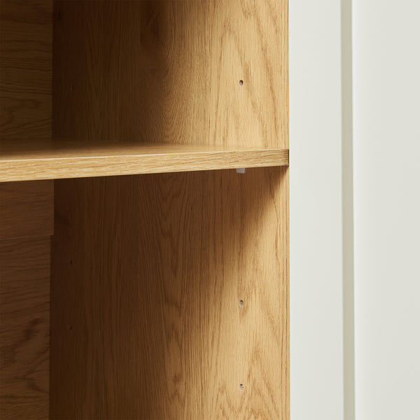 Kredens Ferrersp z 2 drzwiczkami 80x80x40 cm dąb/kolory piasku [en.casa]