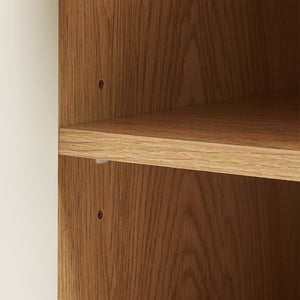 Szafka nocna Ferrersp z drzwiami 50x40x40 cm dąb optyka/piaskowy [en.casa]