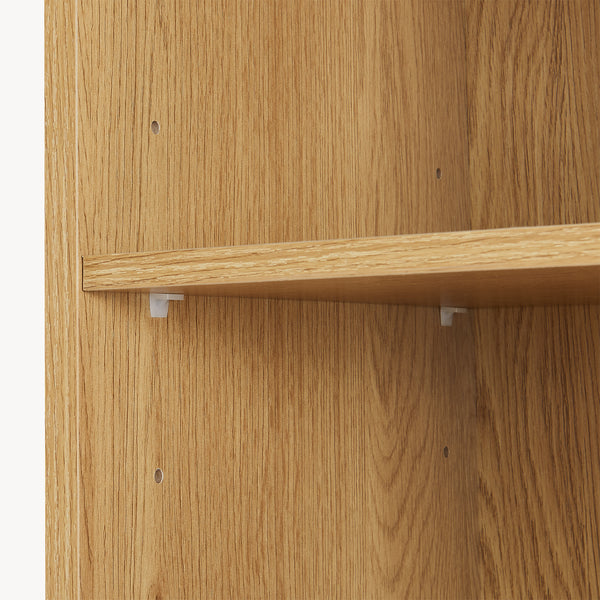 Szafka wysoka Ferrersp 160x42x35 cm dąb/kolory piaskowe [en.casa]