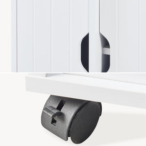 Szafka pomocnicza na kółkach Fadeskimma 72x70x20 cm Biała [en.casa]