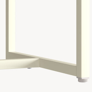 Highboard Viitasaari 150x80x40 cm stal kremowobiały [en.casa]