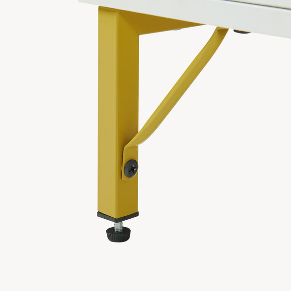 Szafka RTV Reyri 120x39x52 cm Biała/Złota [en.casa]