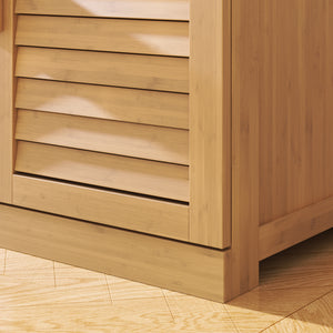 Szafka na buty Aarela 67x66x34 cm bambus [en.casa]