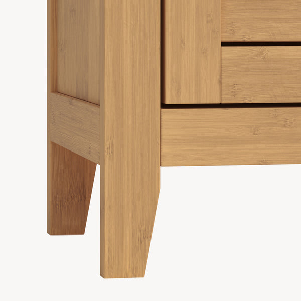 Szafka boczna Rirg 92x50x25 cm bambus naturalny [en.casa]