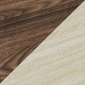 Szafka RTV Trorlon 160x40x55 cm w optyce orzecha/trawertynu [en.casa]