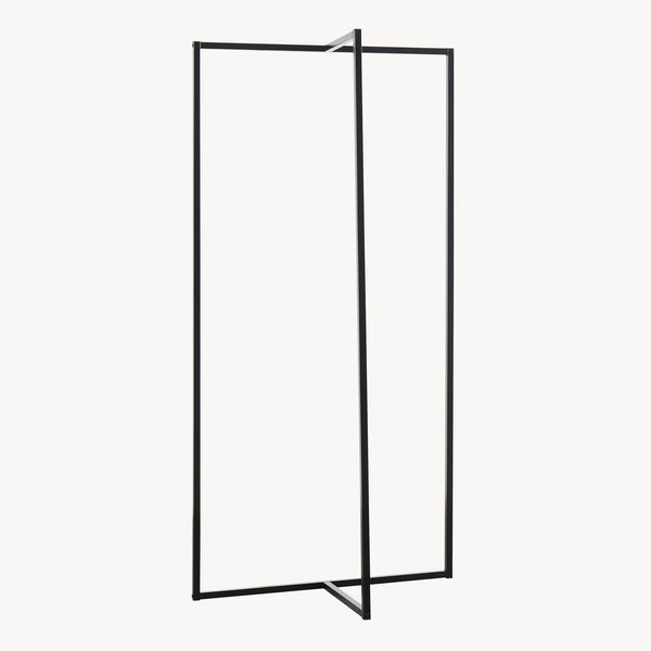 Stojak na ubrania Norjad 160x80x41 cm metal czarny [en.casa]