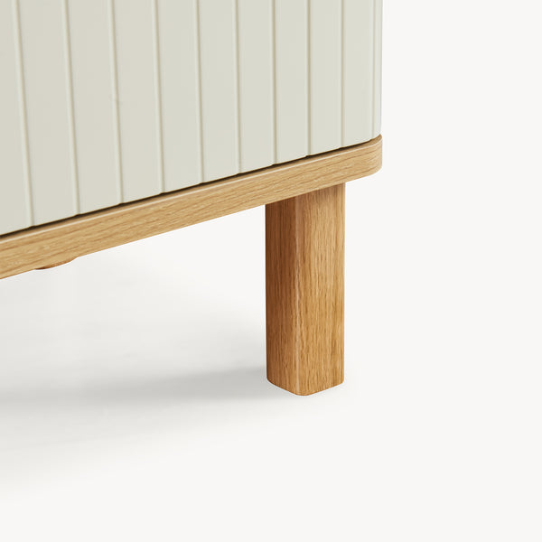 Szafka wysoka Ferrersp 160x42x35 cm dąb/kolory piaskowe [en.casa]