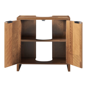 Zestaw mebli łazienkowych Namsskogan 4-częściowy orzechowy [en.casa]