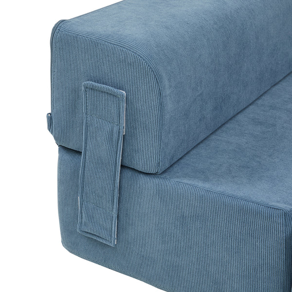 Schody dla zwierząt Joelerhatra 4-częściowe 45x50x45 cm Cord Blue [en.casa]