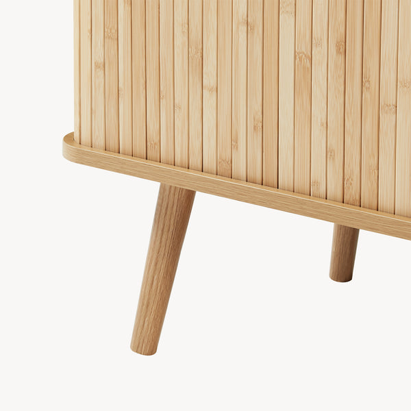 Szafka boczna Nordkapp 100x40x80 cm bambus [en.casa]