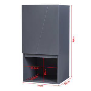 Zestaw mebli łazienkowych 5-częściowy Overath szary [en.casa]