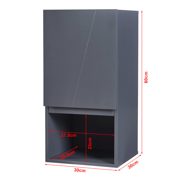 Zestaw mebli łazienkowych 5-częściowy Overath szary [en.casa]