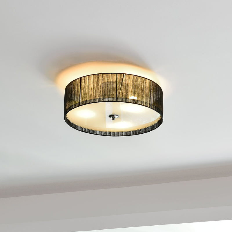 Szkic wymiarowy [lux.pro]® Stylowa lampa sufitowa - Helena - czarna / biała