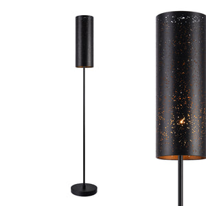 [lux.pro]® Lampa stojąca metalowa czarna Perth