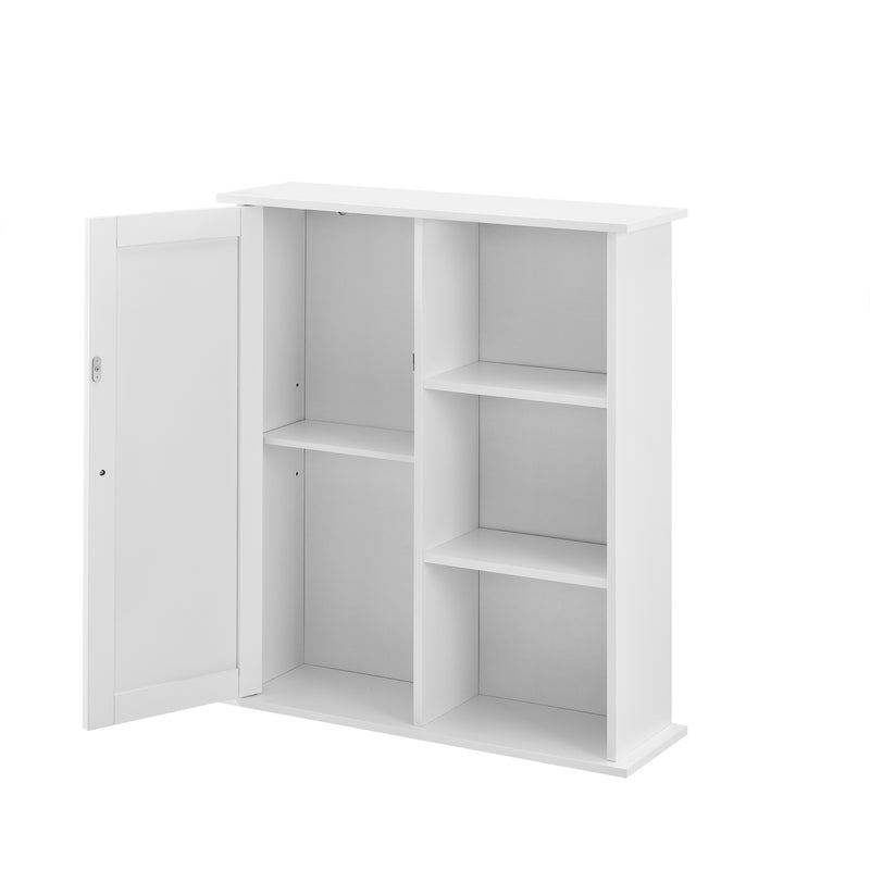 Szkic wymiarowy [en.casa]® Łazienkowa szafka ścienna biała 71x60x18 cm