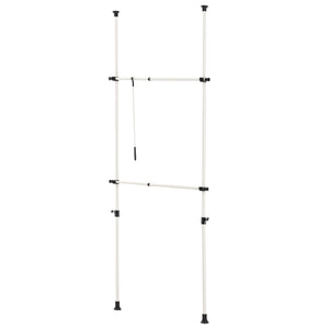 Wieszak teleskopowy Kemi biały [en.casa]