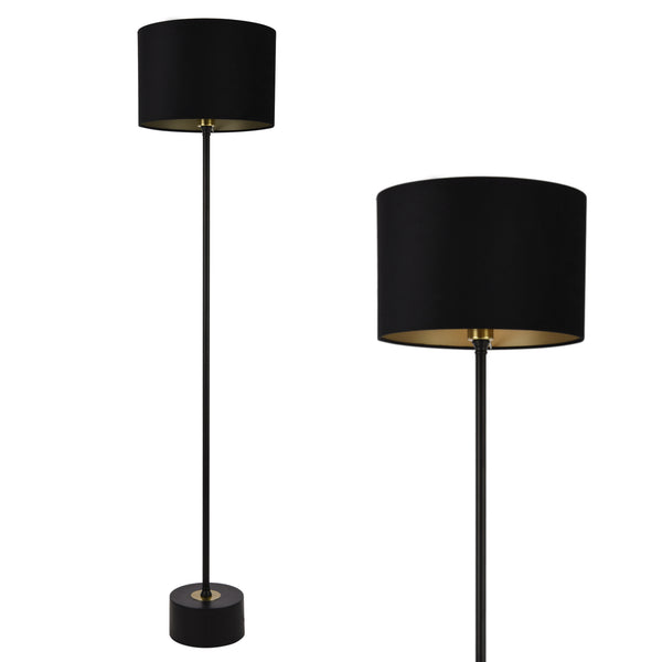Lampa podłogowa Apeldoorn 157 cm E27 metal czarna lux.pro