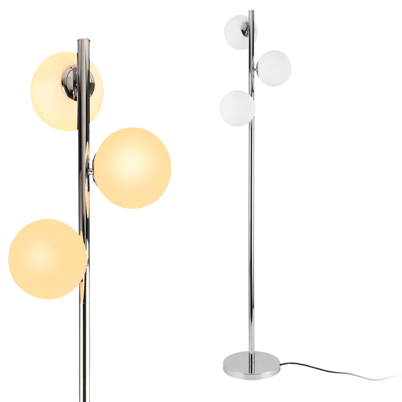 Szkic wymiarowy Lampa podłogowa Gent 154 cm 3-płomienna lux.pro