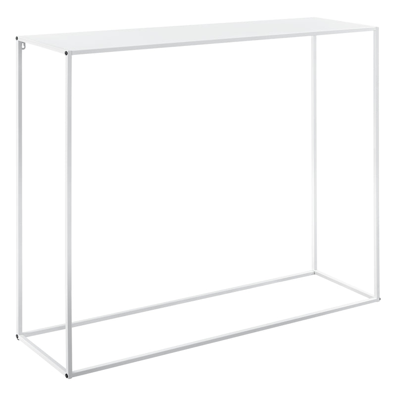 Szkic wymiarowy Konsola Aiora 95x110x32cm metalowa biała [en.casa]