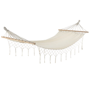 Hamak Corinto 200x80 cm Max. 150 kg do użytku wewnątrz i na zewnątrz Cream casa.pro