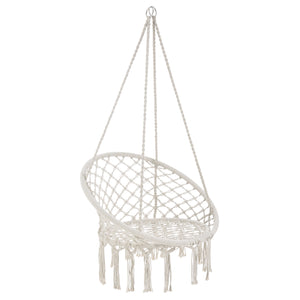 Fotel wiszący Tampico max. 100 kg do użytku wewnątrz i na zewnątrz kremowy casa.pro