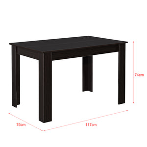 Stół do jadalni Skien 117x76x74 cm orzechowy wysoki połysk en.casa