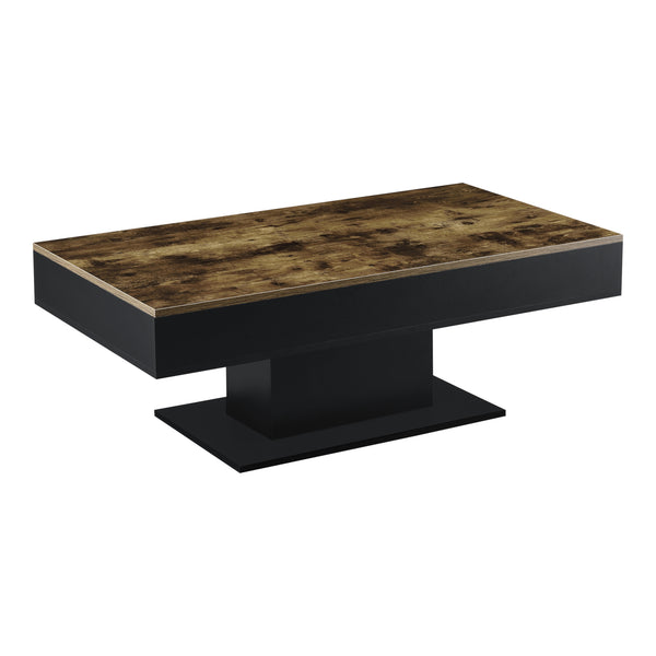 Stolik kawowy Lünen drewniany/czarny [en.casa]