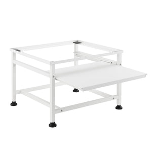 Cokół pralki Florimont z wysuwaną półką, stalowy [en.casa]