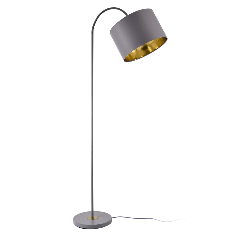 Szkic wymiarowy Lampa podłogowa Toledo 173cm 1xE27 metal szary lux.pro