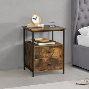 Stolik boczny Alstahaug z szafkami 59x45x40cm [en.casa]