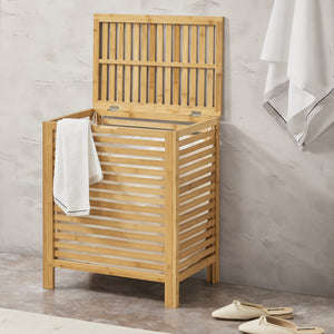 Bambusowy kosz na pranie Skövde [en.casa]