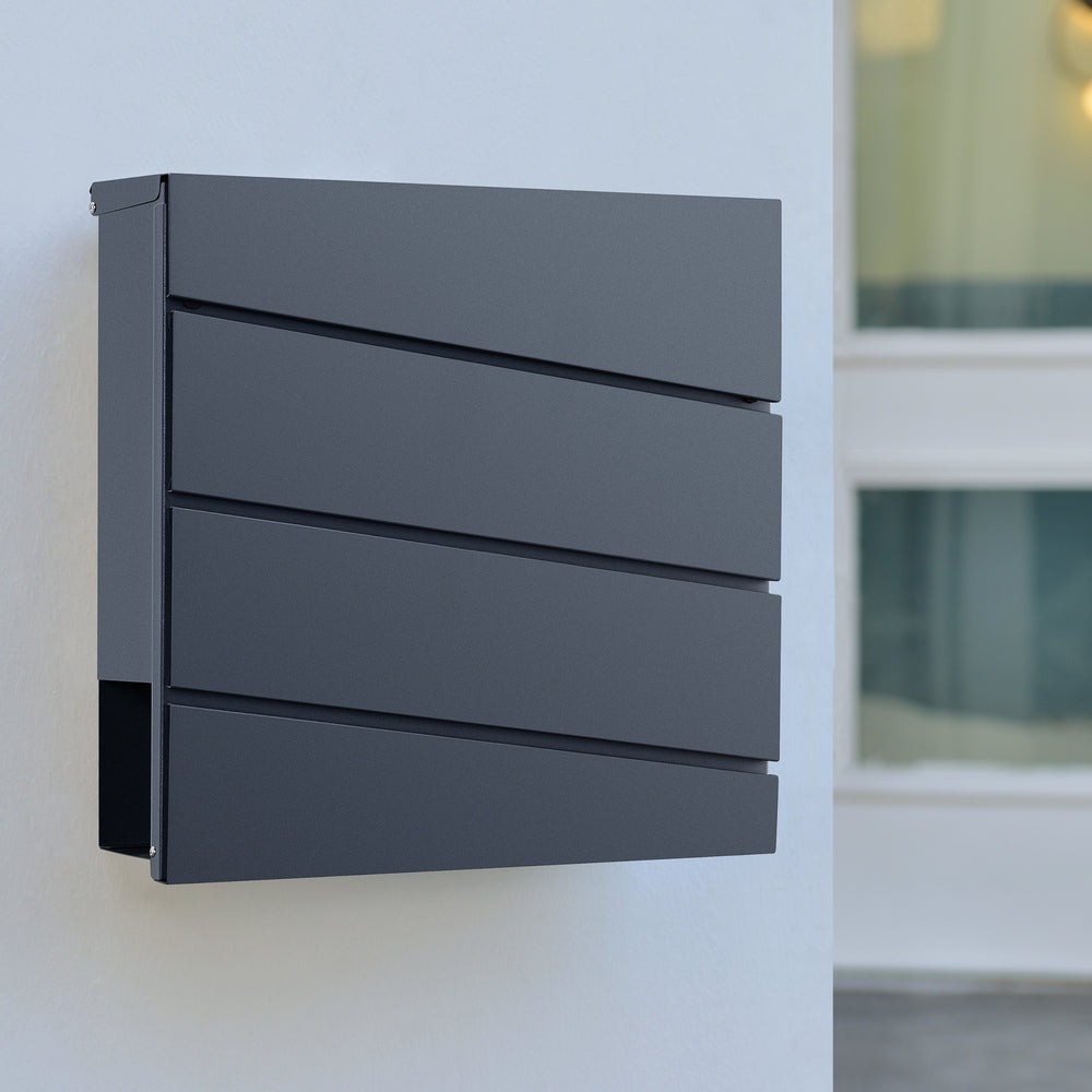 Achtrup skrzynka na listy 37x37x11cm stal antracyt [en.casa]