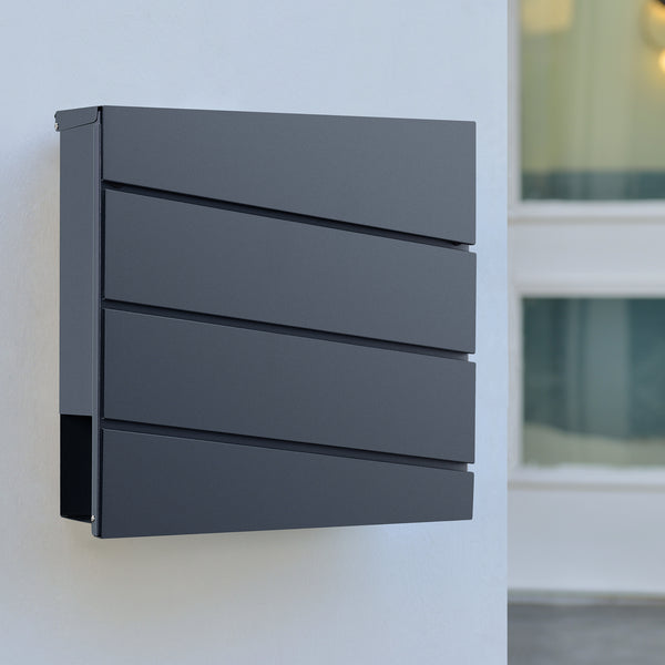 Skrzynka na listy Achtrup 37x37x11cm stal antracyt [en.casa]