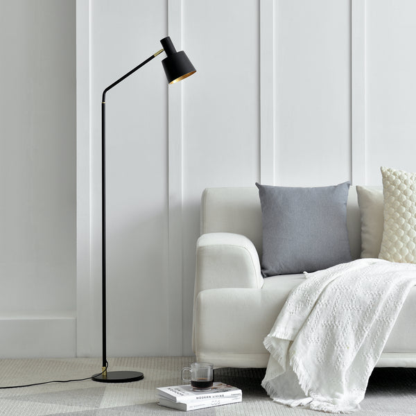 Lampa stojąca Bristol regulowana Czarna [lux.pro]