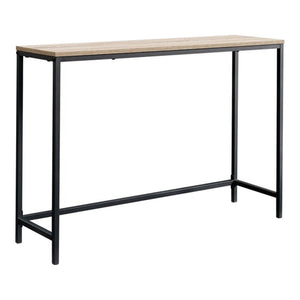 Stół konsolowy Kronoby 80 x 100 x 30 cm czarny/efekt drewna [en.casa] TR