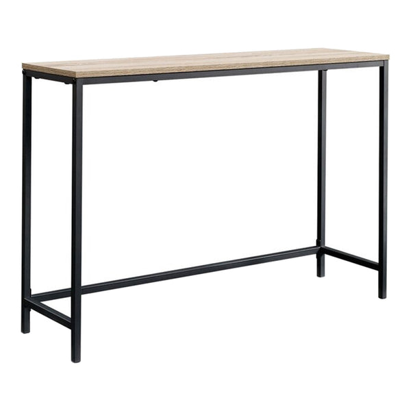 Stół konsolowy Kronoby 80 x 100 x 30 cm czarny/efekt drewna [en.casa] TR