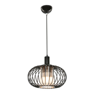 Batley lampa wisząca 245 x 29 cm 1-światło czarna [lux.pro]