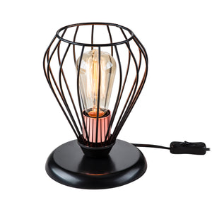 Lampa stołowa Grays E27 metal czarna / kolor miedziany [lux.pro]