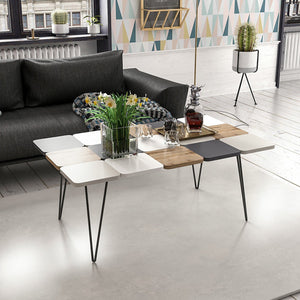 Stolik kawowy Give 44x110x66 cm Wielokolorowy [en.casa]