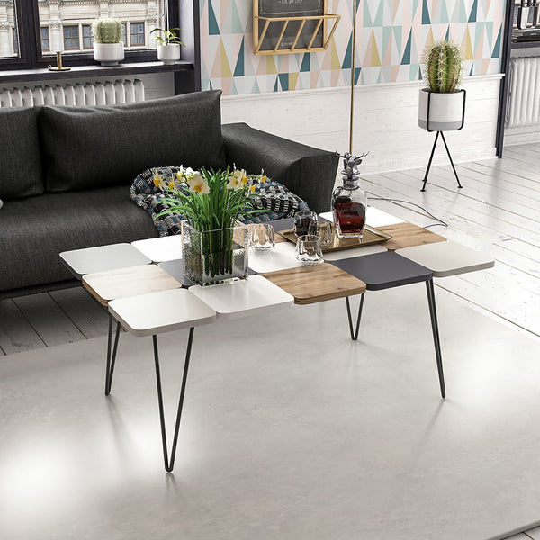 Stolik kawowy Give 44x110x66 cm Wielokolorowy [en.casa]