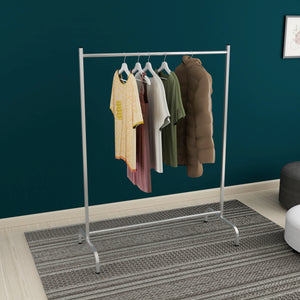 Wieszak na płaszcze Staffanstorp 137x104x48cm srebrny [en.casa]