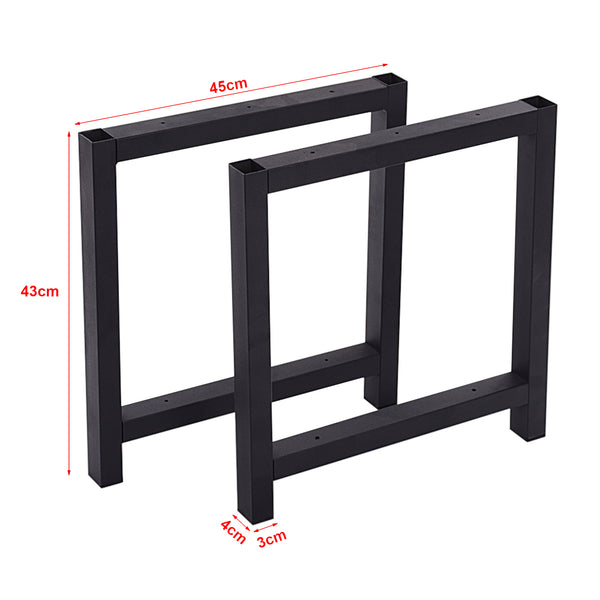 Stelaż stołu Møn 43x45cm Czarny [en.casa]
