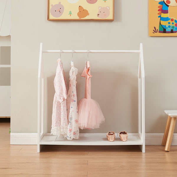 Wieszak na płaszcze Langeskov 78x75x35cm Biały [en.casa]